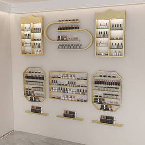 <b>Wall</b>-Mounted Plastic <b>Nail</b> Polish Display Rack for Professional Salon <b>Nail</b> Art DIY Storage and Display - Product Image 1