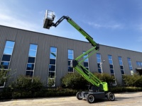 Nacelle élévatrice articulée télescopique automotrice avec flèche de déviation, plateforme de travail aérien à batterie pour travaux d'installation