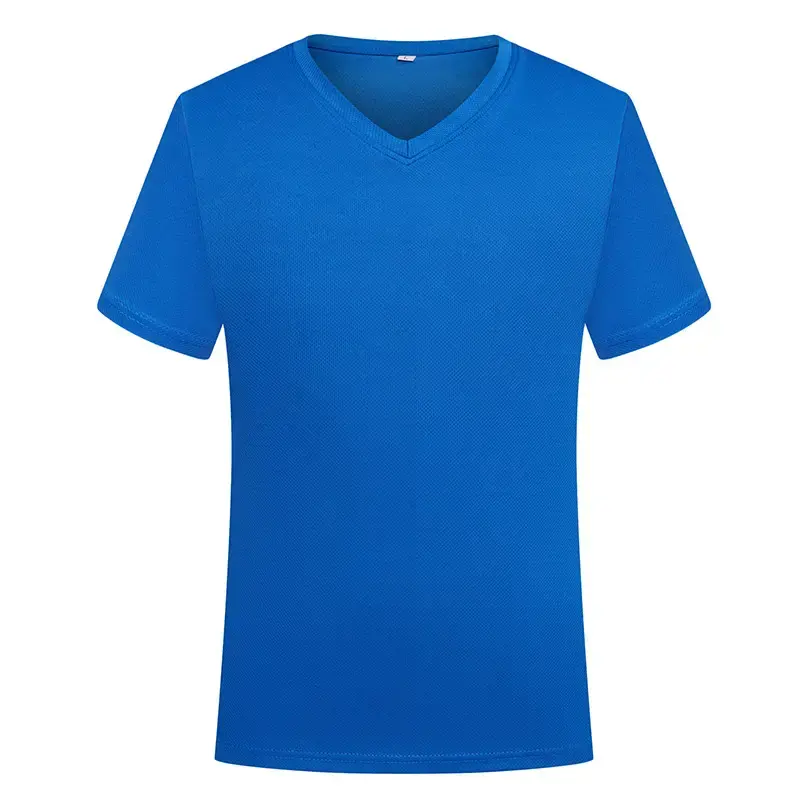 OEM atacado gráfico básico tees v-neck sublimação blanks tshirts designer personalizado logotipo impressão poliéster homens t-shirts