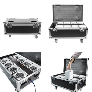 New ngoài trời <span class=keywords><strong>LED</strong></span> uplight không dây <span class=keywords><strong>DMX</strong></span> 4x15W rgbwa UV app điều khiển pin mệnh ánh sáng với Fly trường hợp 8PC - Product Image 5