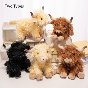 Peluche Personalizado <span class=keywords><strong>de</strong></span> <span class=keywords><strong>Vaca</strong></span> Highland Escocesa Realista y Adorable con Relleno <span class=keywords><strong>de</strong></span> Algodón PP, Suave, Lavable, Unisex, Ideal para Aliviar el Estrés o como Regalo <span class=keywords><strong>de</strong></span> Cumpleaños - Product Image 4