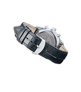 Dây đeo đồng hồ bằng da thật cổ điển 18/20/22Mm Dây đeo khóa kim loại phổ biến cho nhiều thương hiệu đồng hồ khác nhau - Product Image 4