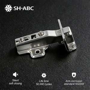 Трехступенчатый гидравлический доводчик с регулировкой угла открывания для кухонных шкафов и мебели - Product Image 1