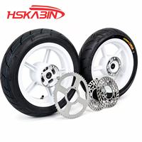 Vente en gros de roues Supermoto de 12 pouces, ensemble de jantes et pneus Kenda Curve pour Emoto, pour Yozma en 10 Sumos Heybike