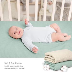 ชุดเครื่องนอนสำหรับเด็กเล็กเตียง<span class=keywords><strong>เด็ก</strong></span>สีชมพูสำหรับ<span class=keywords><strong>เด็ก</strong></span>ผู้หญิงแรกเกิดผ้าฝ้ายแท้<span class=keywords><strong>2</strong></span>ชั้นผ้ามัสลินทอเตียงนอนนุ่ม - Product Image 5