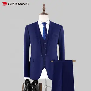 Fashion Slim Fit Blazer 3 Pcs Set Wedding Formal Peaked Lapel Wedding Prom Men's Suit