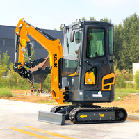Mini-excavatrice SDJK 2 tonnes, moteur Kubota, EPA EURO5, excavatrice sur chenilles, mini-excavatrice 1 tonne, 3,5 tonnes pour utilisation agricole