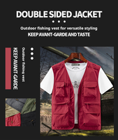 Gilet de travail multi-poches 100% coton pour homme, pour l'escalade, la chasse, la photographie, la pêche, le journalisme, gilet de pêche, veste sans manches