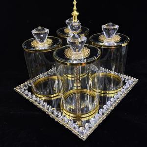 Barattoli in Vetro Trasparente per Alimenti, Ecologici, Capacità 250ml, <span class=keywords><strong>Set</strong></span> Personalizzabile con Vassoio per Caffè, Zucchero, Tè, Caramelle, Uso in Cucina e per Feste - Product Image 4