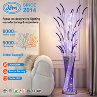 Lampe sur pied moderne en fer forgé et aluminium, design vase à fleurs, éclairage LED 3000K 4000K 6000K Ra80, pour décoration de chambre, vente en gros