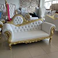 Chaise de trône royale de luxe, canapé de mariage pour la mariée et le marié