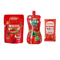 Fournisseur chinois d'emballages plats thermoscellés personnalisés pour petites sachets de sauce tomate, sauce ketchup