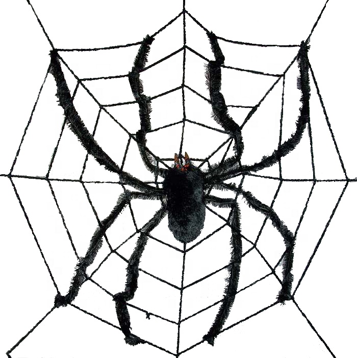 Halloween Decoratie 8 'Enorme Giant Spider Met Grote Spinneweb Spinneweb Party Spookhuis Prop