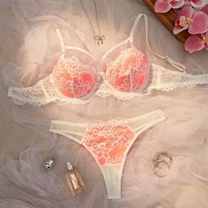 Soutien-gorge push-up Maxfree pour femme, sexy, en dentelle florale tricotée, avec armatures, fin, respirant, lingerie, bretelles réglables, bonnet 3/4, couleur unie - Product Image 5