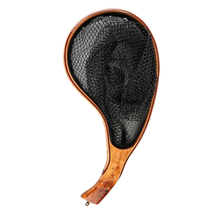 35Cm 144G 25*17*24.5Cm Màu Đen Bay Đánh Cá Hạ Cánh <span class=keywords><strong>Net</strong></span> Tay Cầm Bằng Gỗ Lưới Đánh Cá Màu Đen Nylon Lưới <span class=keywords><strong>Net</strong></span> Cho Nước Nông Câu Cá - Product Image 6