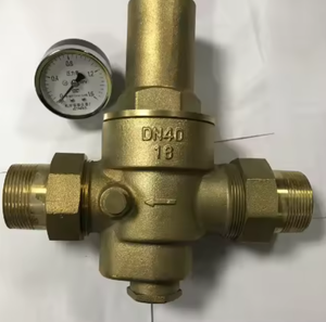 Válvula Reductora de Presión de Agua Manual de Latón DN40, Tipo Unión con Manómetro, Regulador de Presión Ajustable, Alivio de Presión para Tuberías de Agua - Product Image 2