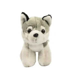 Pluche Speelgoed Hond Husky, Bruin Wit Hond Pluche Speelgoed, Pluche Hond Pug Soft Toy