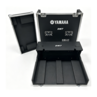 Flight case robuste sur mesure pour console de mixage numérique YAMAHA DM7 avec couvercle rabattable, 3 portes et 4 roues