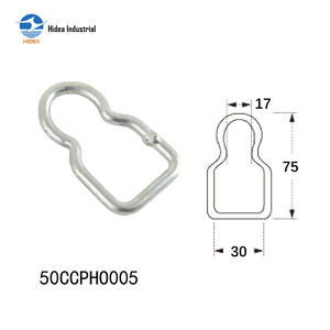 Anneau <span class=keywords><strong>de</strong></span> suspension HIDEA <span class=keywords><strong>pour</strong></span> rideaux, en acier galvanisé, forme poire, argenté, <span class=keywords><strong>pour</strong></span> remorques, anneaux <span class=keywords><strong>de</strong></span> bobine cintrés, anneaux <span class=keywords><strong>de</strong></span> bobine <span class=keywords><strong>pour</strong></span> camions, anneaux <span class=keywords><strong>de</strong></span> suspension enrouleurs - Product Image 4