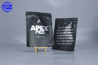 Sachets Doypack noirs mats à fermeture éclair / Emballages alimentaires en aluminium / Sachets Mylar refermables