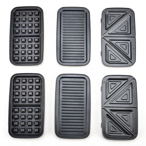 Tùy Chỉnh Không Dính 3 Trong 1 Có Thể Tháo Rời Panini Báo Chí Bánh Sandwich <span class=keywords><strong>Maker</strong></span> Chuyên Nghiệp Mini Điện Đôi Bỉ <span class=keywords><strong>Waffle</strong></span> <span class=keywords><strong>Maker</strong></span> Máy - Product Image 3