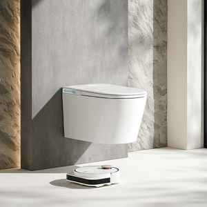 Hiện Đại Thông Minh Tường Treo Nhà Vệ Sinh Gốm Nhà Vệ Sinh WC Bát Đặt inodorous Thông Minh Thiết Bị Vệ Sinh Cho Phòng Tắm Tự Động Cảm Biến Nhà Vệ Sinh - Product Image 3