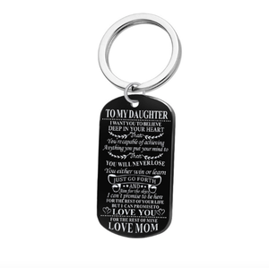 In acciaio inox lettera a mio figlio figlia papà pendente della collana - Product Image 4