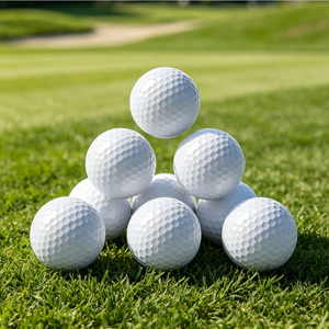 Balles <span class=keywords><strong>de</strong></span> <span class=keywords><strong>golf</strong></span> d'entraînement durables à logo personnalisé, 2 couches <span class=keywords><strong>de</strong></span> Surlyn, pour l'entraînement au <span class=keywords><strong>golf</strong></span>, cadeau - Product Image 1