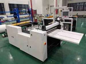 Roll To Sheet Paper Cutting Machine Aluminum Foil Laminated Composite Paper Roll To Sheets Slitting Cutting Machine With Stacker Automatic Collecting And Counting
