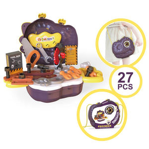 Kit de réparation de sac à bandoulière dinosaure DIY 27 pièces, jouet éducatif pour enfants, jeu de rôle d'ingénieur de maintenance, cadeau éducatif - Product Image 1
