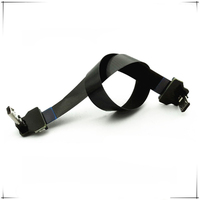 Câble FFC Micro USB FPV plat fin et mince, câble FPC Micro USB à angle de 90 degrés vers USB standard A pour la synchronisation et la charge, noir (80 cm)