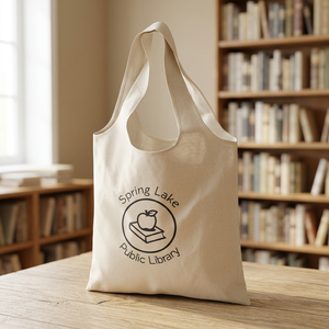 24-Hour Natural Cotton <b>Shopper</b> Tote 5 oz Reusable <b>Canvas</b> Dual 20-inch Handles Top Handle Folding Style 15x15.75 Inches Letter - Product Image 2