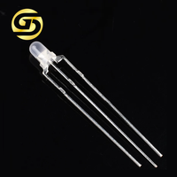 Lampe LED 3 mm 3 broches bicolore rouge/vert émeraude, rouge/bleu, rouge/jaune, bleu/vert, diode LED à cathode commune/anode commune