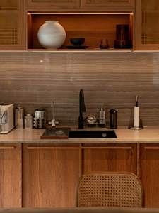 Kitchen Cupboard Set Cabinet Retractable Table Custom Furniture Stander Size with Drawers Storage Kitchen Island with <b>Chairs</b> - Product Image 6