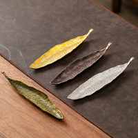 Ensemble de porte-encens porte-encens feuille porte-encens pour bâtons attrape-cendres pour méditation Yoga