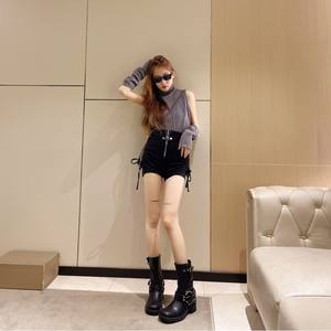 Dropshipping Logo personalizzato tacchi bassi <span class=keywords><strong>stivali</strong></span> da cavaliere occidentale scarpe da donna <span class=keywords><strong>stivali</strong></span> da Cowgirl <span class=keywords><strong>bianchi</strong></span> Vintage - Product Image 6