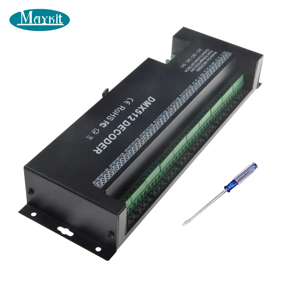 High Power Dimmer Driver 12V 24V Controller 30 Kanaals Dmx Rgb Led Strip Controller Dmx 512 Decoder