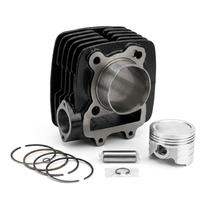 Kit de bloc-cylindre de moteur de moto TVS Star 110 de haute qualité, taille standard 53,50 mm, avec jeu de segments de piston standard OEM - Product Image 1