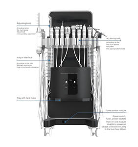 Professional 17 in 1 OEM Skin Tightening Face Lifting Rejuvenation Crystal <strong>Diamond</strong> Dermabrasion Oxygen Jet Peel Facial <strong>Machine</strong>