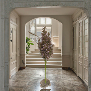 Pianta artificiale fatta a mano di alta qualità con viola viola più fioriture per la laurea di natale capodanno cinese - Product Image 1