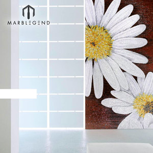 Di Cristallo colorato di arte di vetro del modello di fiore per la parete e pavimento - Product Image 3