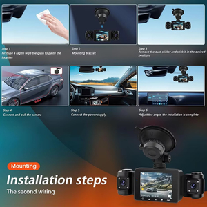 Greenyi Dash Cam Cho Xe Phía Trước/Bên Trong/Phía Sau Xem Máy Ảnh 2.4 Inch Màn Hình 4-Xem Máy Ảnh 1080P DVR Máy Ảnh Video <span class=keywords><strong>Recorder</strong></span> - Product Image 5