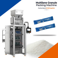 Multilane Stick Pack Sachet White Sugar Packaging Machine Automatic 4 Lane Vertical 5g Sugar Packing Machine