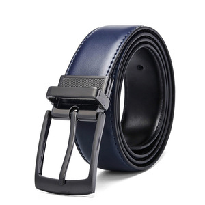 Heren Zakelijke Riem Groothandel Roterende Naald Gesp Riem Casual Veelzijdige Dubbelzijdig Dragen Echt Lederen Riem - Product Image 4