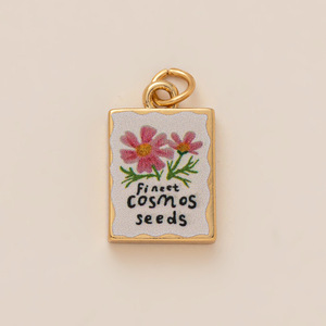 Bảng màu nhỏ nhắn | 18K mạ vàng vẽ tay trang sức quyến rũ cổ điển | Mặt dây chuyền nghệ thuật thu nhỏ hoa động vật - Product Image 6