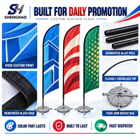 Drapeau en fibre de carbone à levage automatique, portable, 35 mph, écologique, en polyester, à impression numérique, séchage rapide, anti-plis