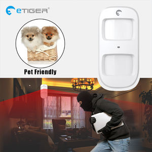 Etiger Alarma D2A Detector de movimiento PIR apto para mascotas humanas 433Mhz Traje para WiFi 2G 4G GSM S4 S3b de sistema de alarma - Product Image 2