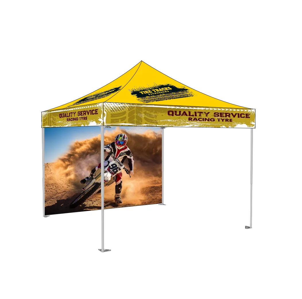 Barraca pop-up Maxcanopy personalizada para feiras comerciais, barraca pop-up resistente 3x3M personalizada com paredes laterais, 10 x 10