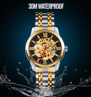 hohle mechanische uhr skmei 9222 herren klassische armbanduhr 3atm wasserdicht relogio jam tangan