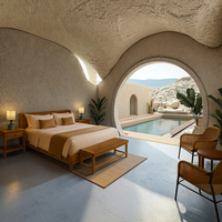 Tente de glamping de luxe sur mesure avec piscine en verre, solution tout-en-un moderne pour hôtels, complexes hôteliers, tourisme extérieur, camping et parcs